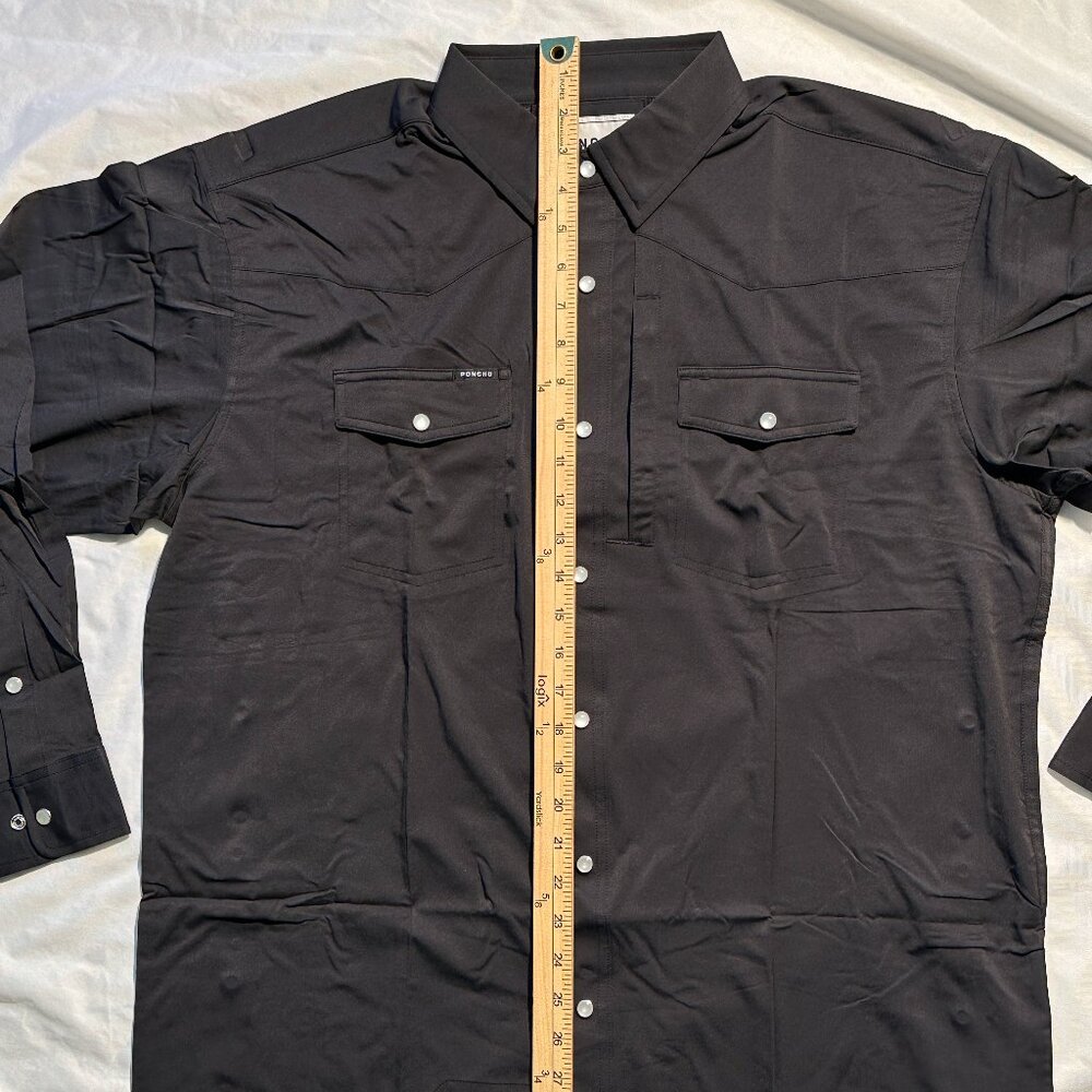 Poncho Shirt Men's L Regular Fit Western Pearl Snap The Piedras Negras